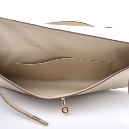 Hermes Swift Kelly Longue Clutch Pochette Parchemin 5 of 8