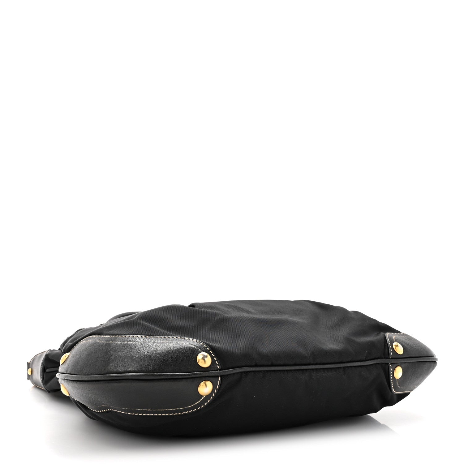 Prada Tessuto Nylon Soft Calf Small Tote Black 4 of 16