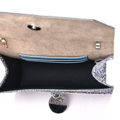 Jimmy Choo Coarse Glitter Mini Finley Shoulder Bag Bubblegum Mix 5 of 10