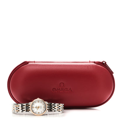 Omega Stainless Steel 18K Red Gold Mother of Pearl 24mm De Ville Prestige Quartz Watch 424.20.24.60.05.002 5 of 5