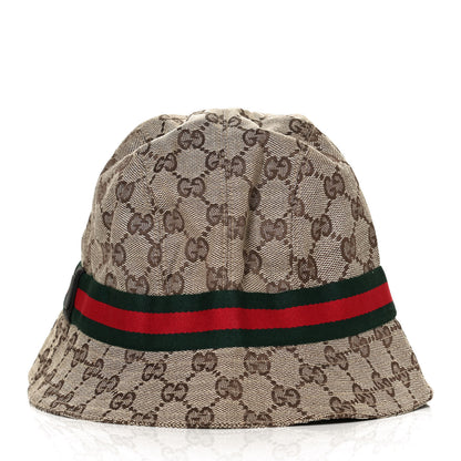 Gucci Monogram Web Bucket Hat L Brown 5 of 7