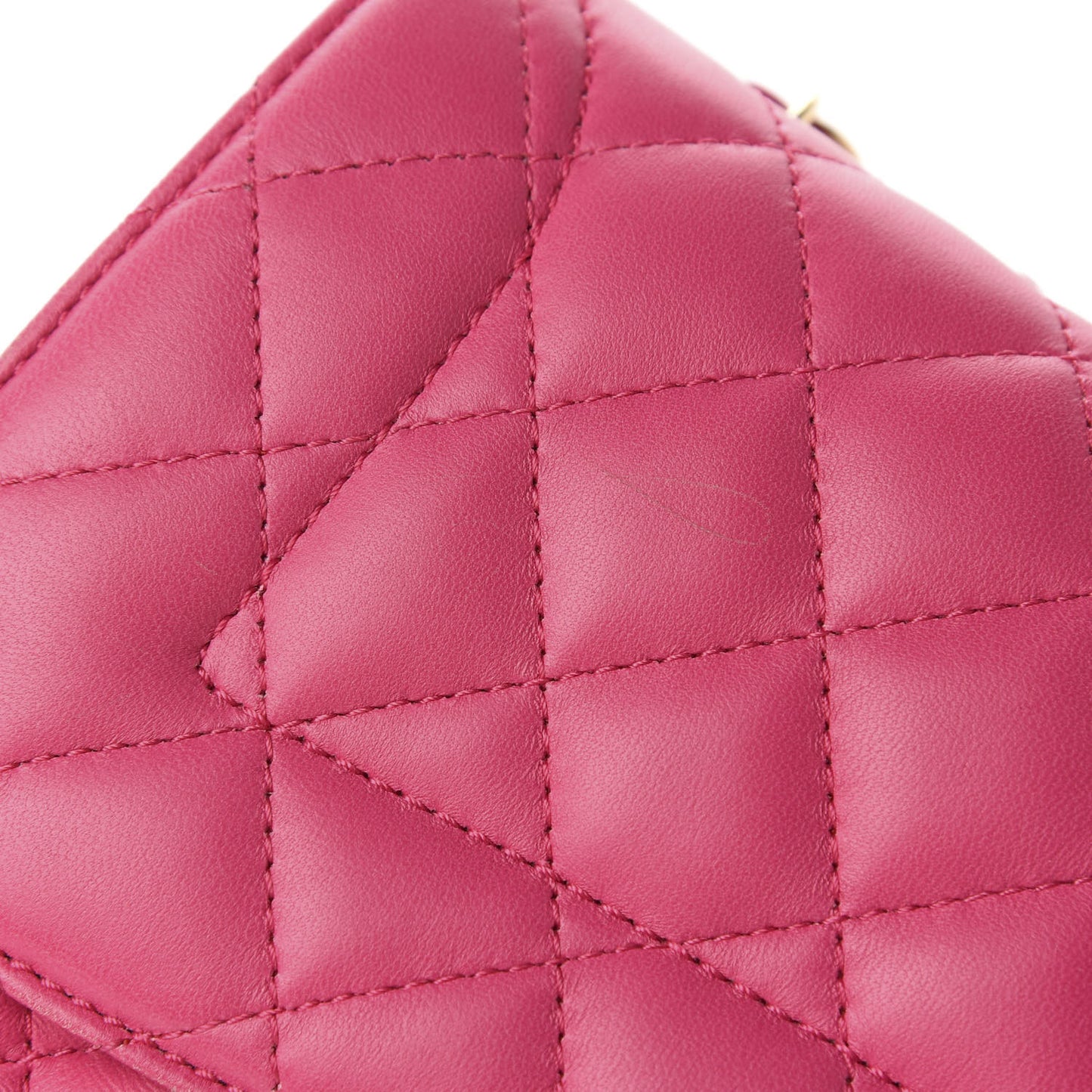 Lambskin Quilted Medium Mademoiselle Chic Flap Pink