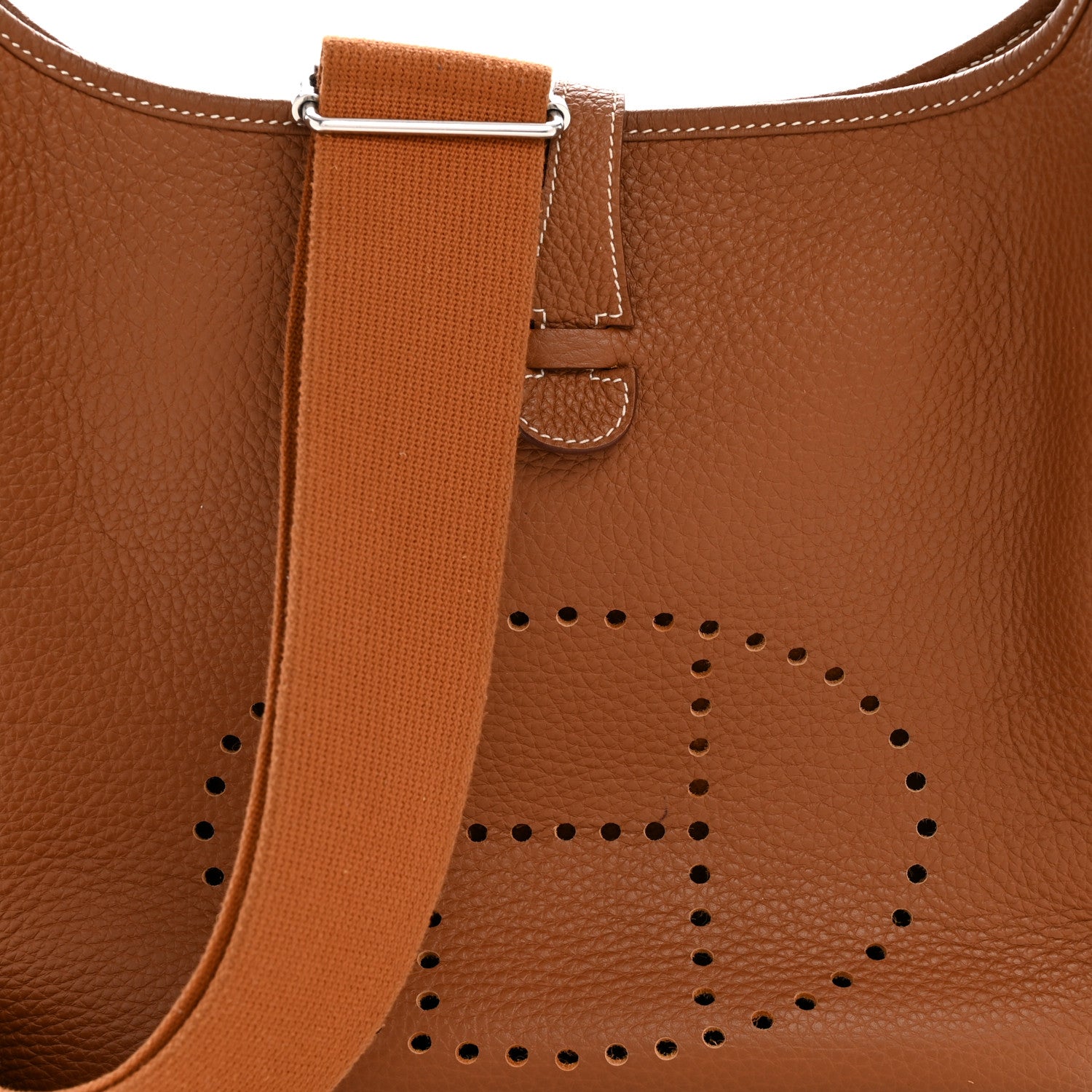 Hermes Taurillon Clemence Evelyne III PM Gold 8 of 12