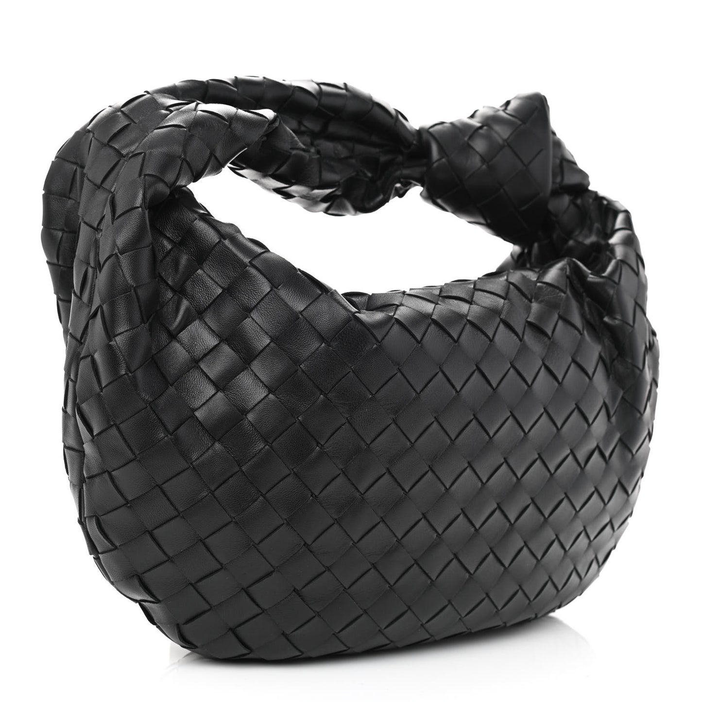 Nappa Intrecciato Teen Jodie Hobo Black