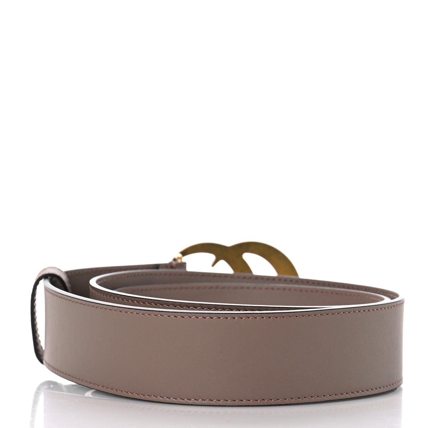 Calfskin Double G 40mm Belt 95 38 Porcelain Rose