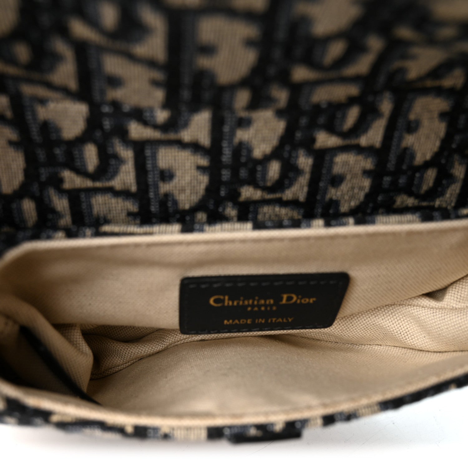 Christian Dior Oblique Mini Saddle Bag With Strap Blue 5 of 10