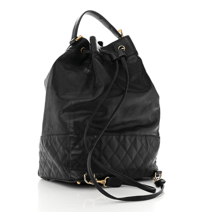 Chanel Caviar Quilted Drawstring Backpack Black 3 of 9