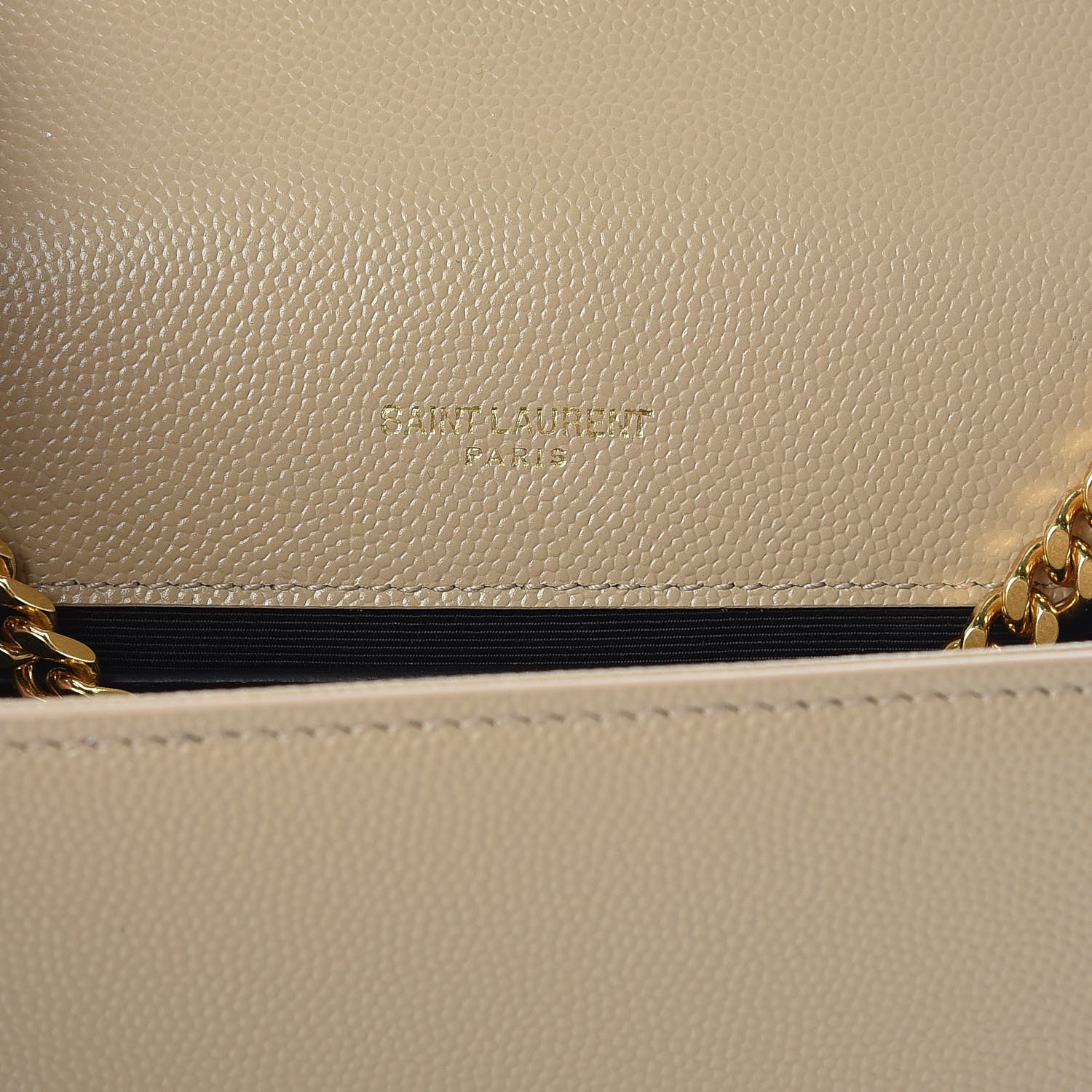 Saint Laurent Grain De Poudre Small Monogram Kate Satchel Nude Powder 6 of 10