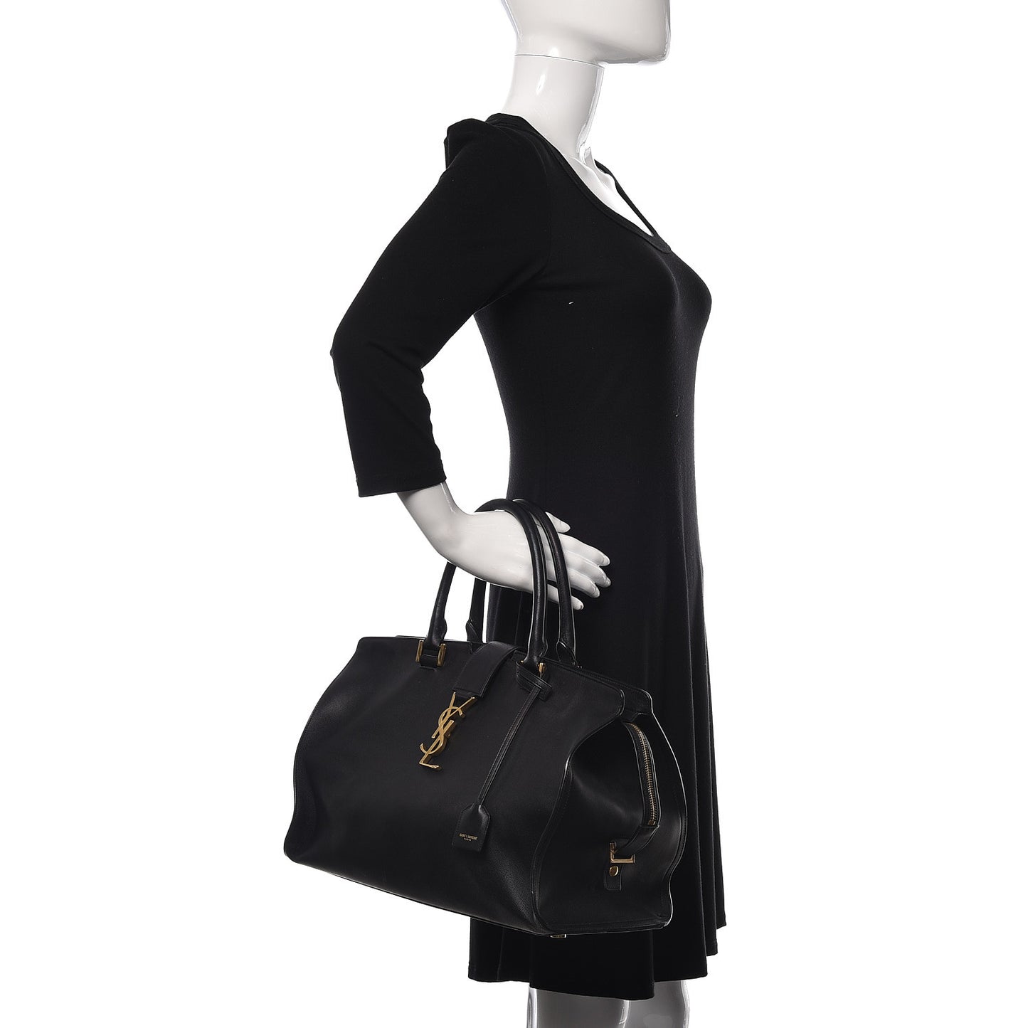 Calfskin Medium Classic Y Cabas Black