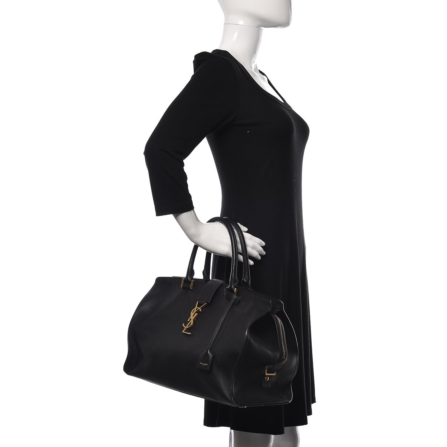 Saint Laurent Calfskin Medium Classic Y Cabas Black 2 of 20