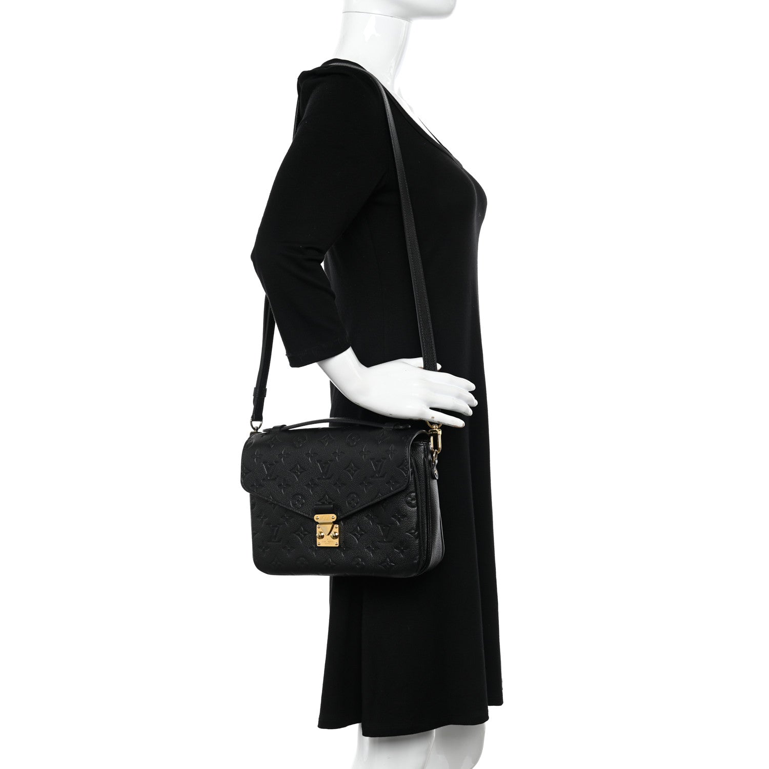 Louis Vuitton Empreinte Pochette Metis Black 2 of 14