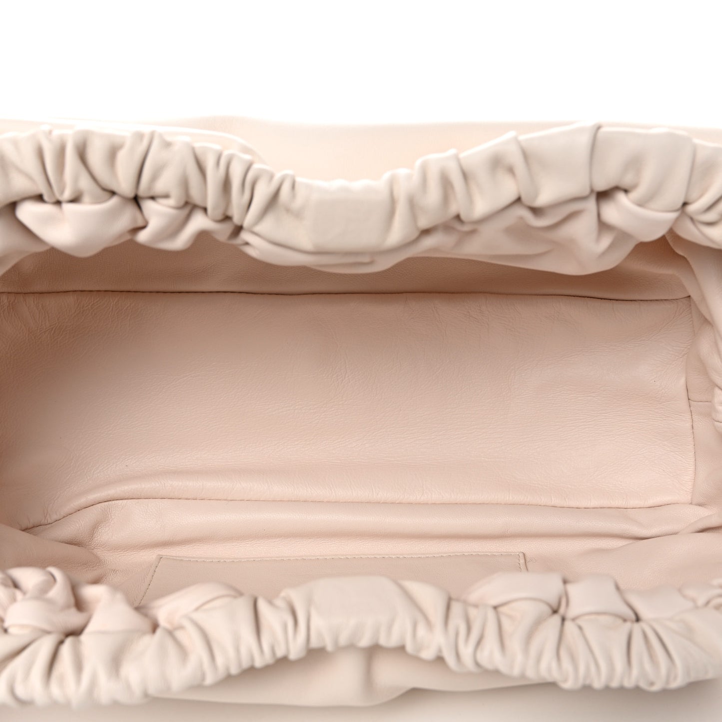 Lambskin Cloud Clutch White