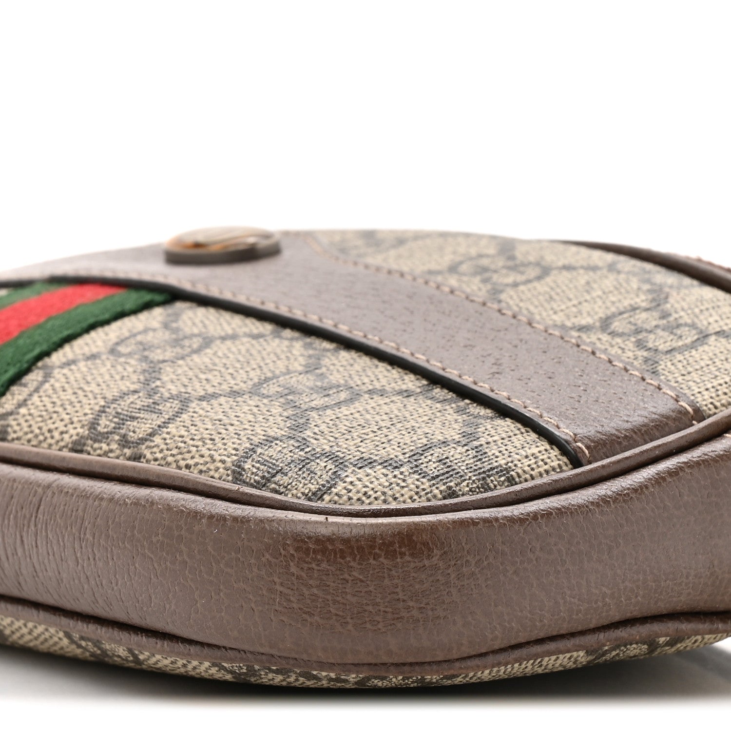 Gucci GG Supreme Monogram Web Mini Ophidia GG Bag Brown 9 of 12