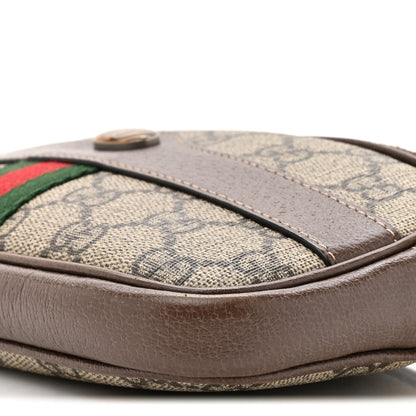 Gucci GG Supreme Monogram Web Mini Ophidia GG Bag Brown 9 of 12