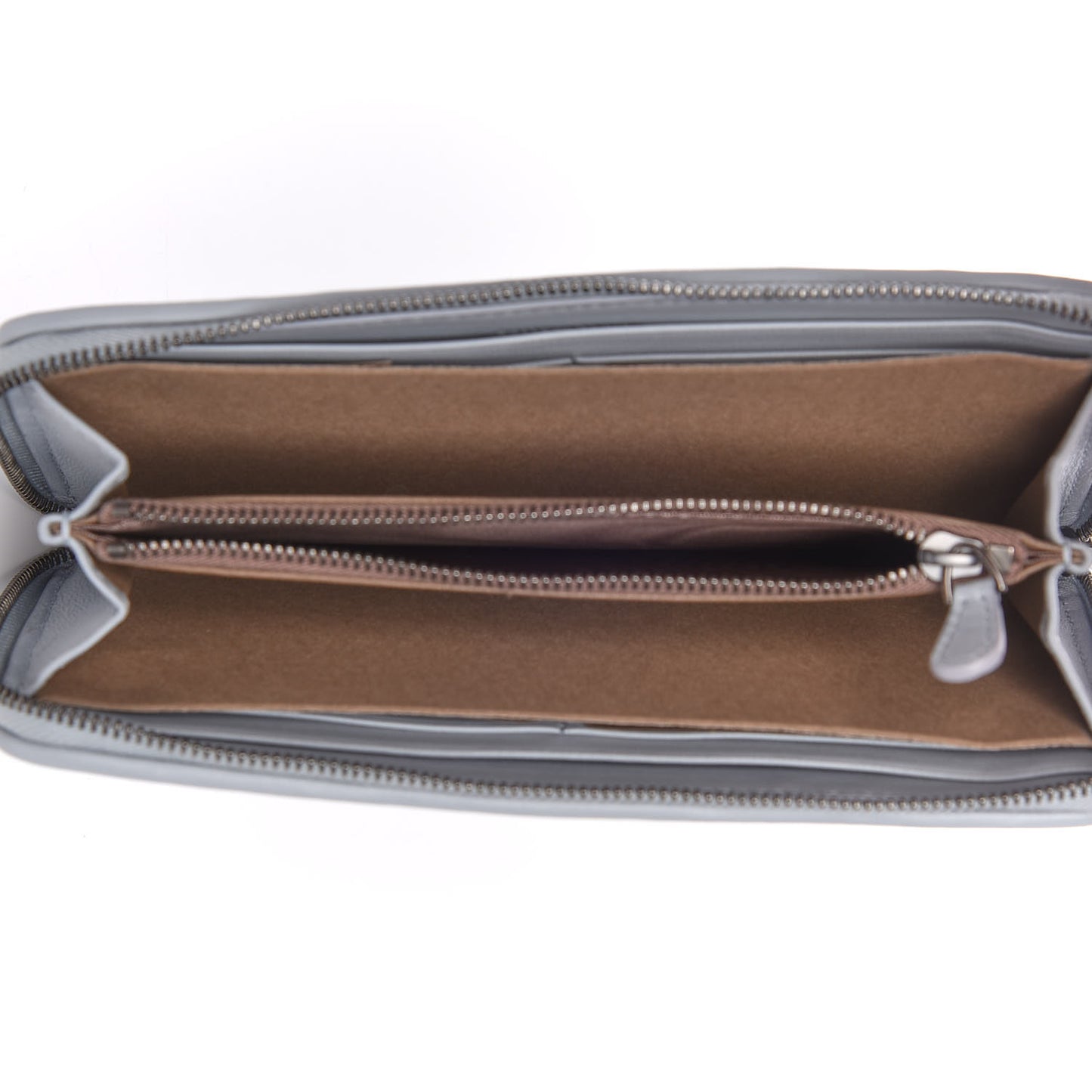 Nappa Intrecciato Zip Around Wallet Artic
