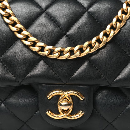 Chanel Lambskin Quilted Small Pillow Crush Flap Black 8 of 11