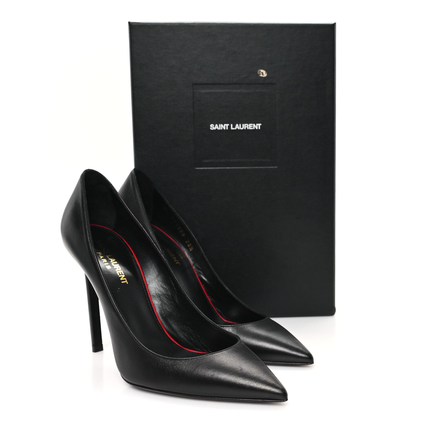 Saint Laurent Calfskin Zoe 105 Pumps 38.5 Black 10 of 10