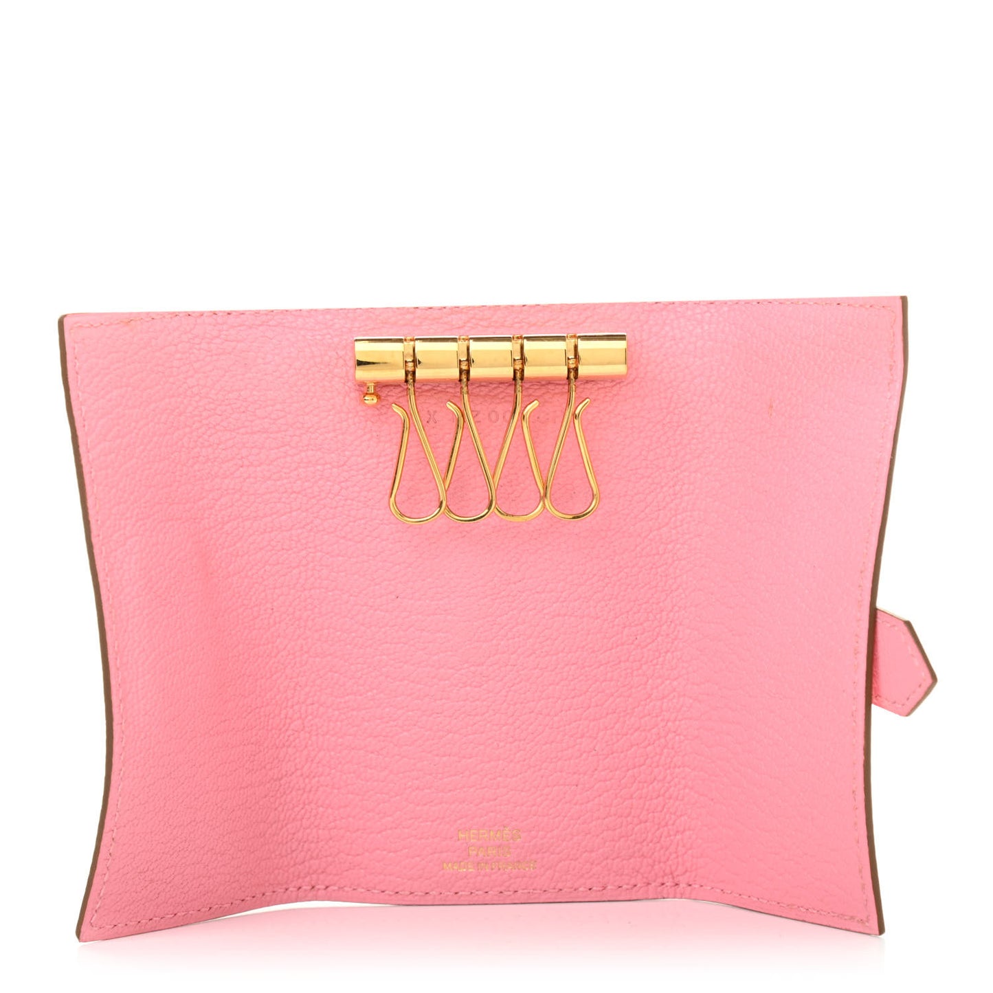 Chevre Mysore Bearn Multicles 4 Key Holder Rose Lipstick