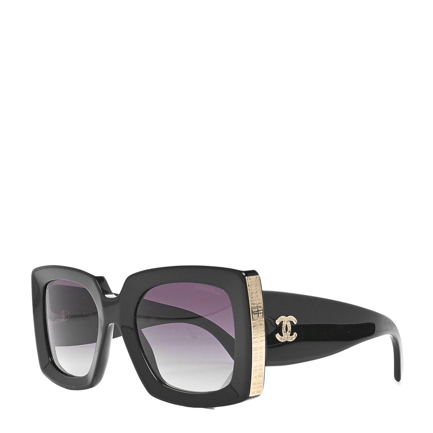 Acetate Rectangle Sunglasses 5435 Black