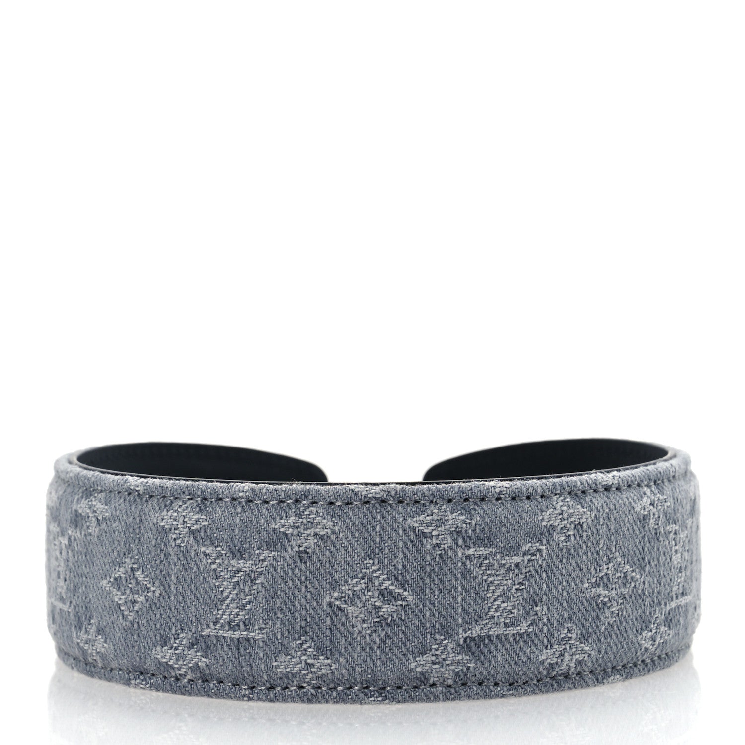 Louis Vuitton Monogram Denim Headband Washed Grey 5 of 7