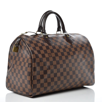 Louis Vuitton Damier Ebene Speedy 35 3 of 9