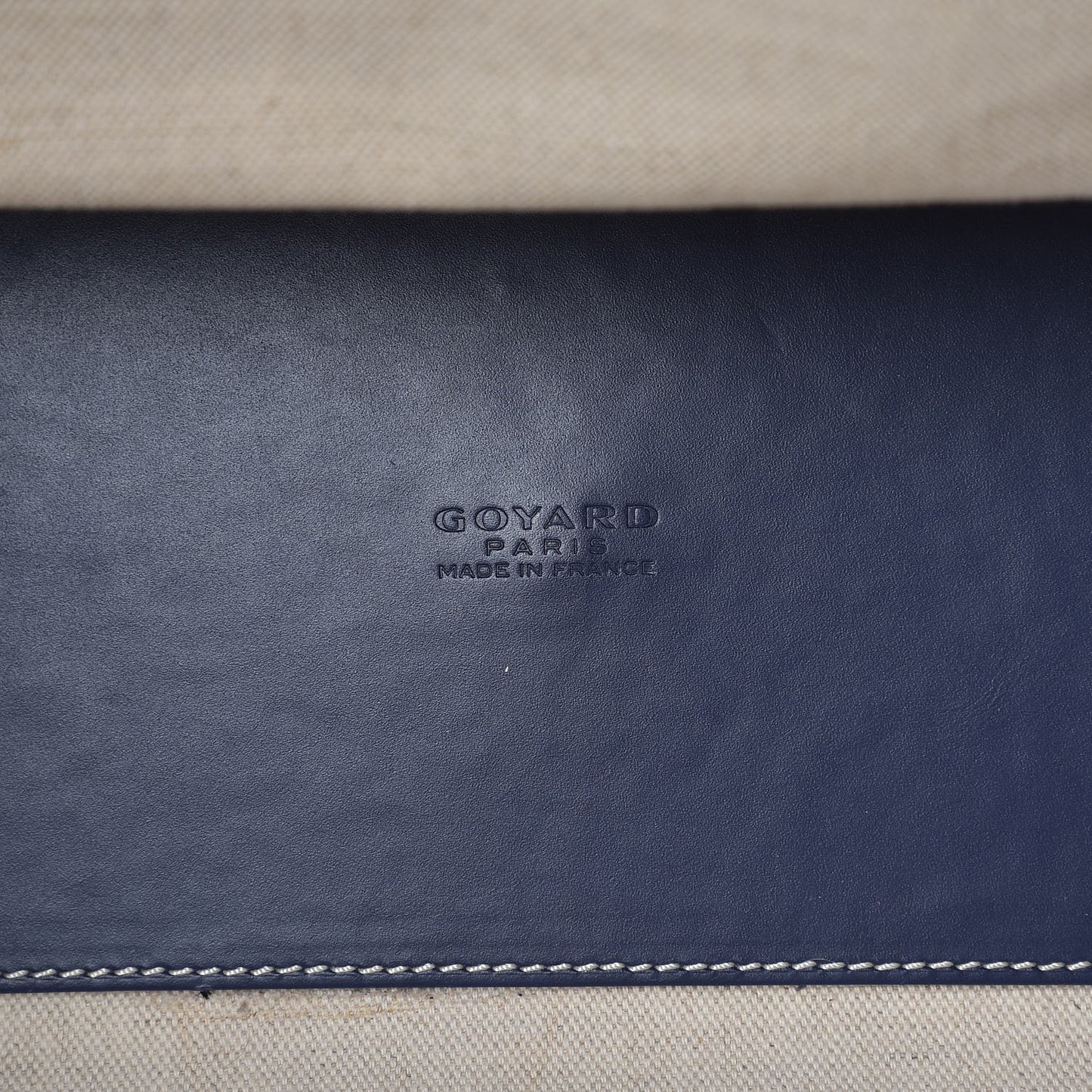 Goyardine Marquises Tote Navy