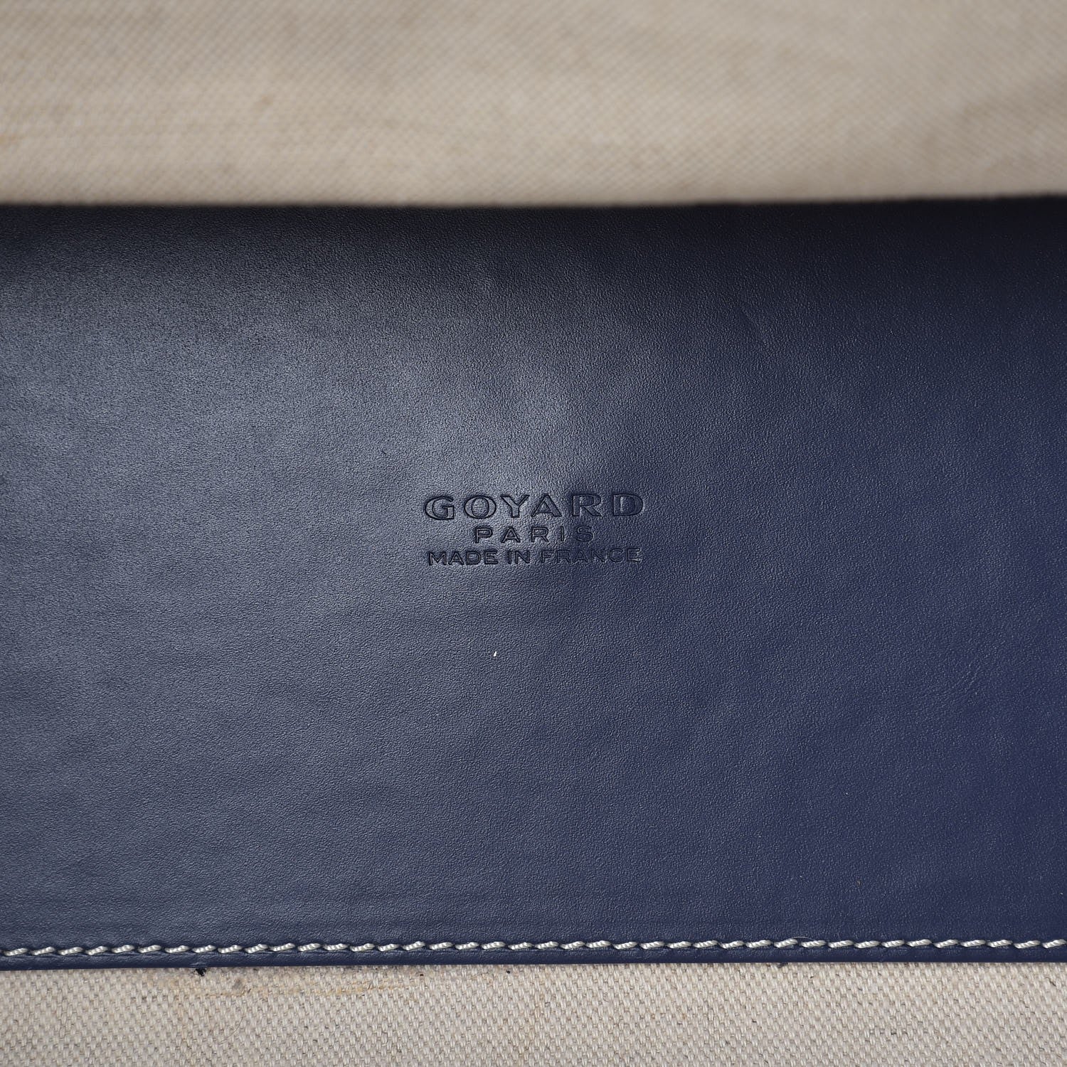 Goyard Goyardine Marquises Tote Navy 6 of 14