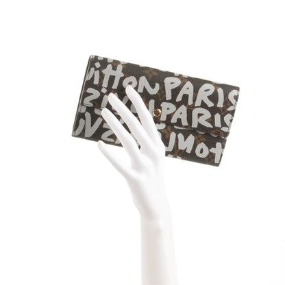 Louis Vuitton Monogram Graffiti Porte-Monnaie Wallet Silver 2 of 6