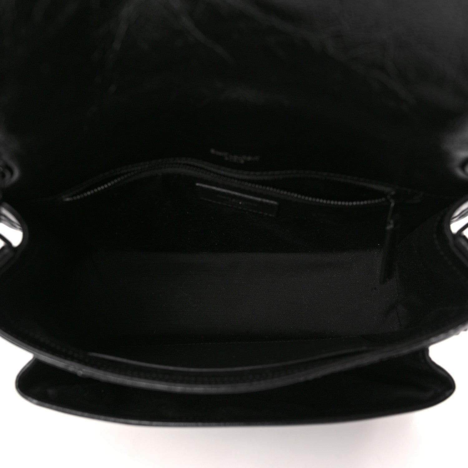 Saint Laurent Crinkled Calfskin Matelasse Monogram Medium Niki Chain Satchel Black 5 of 9