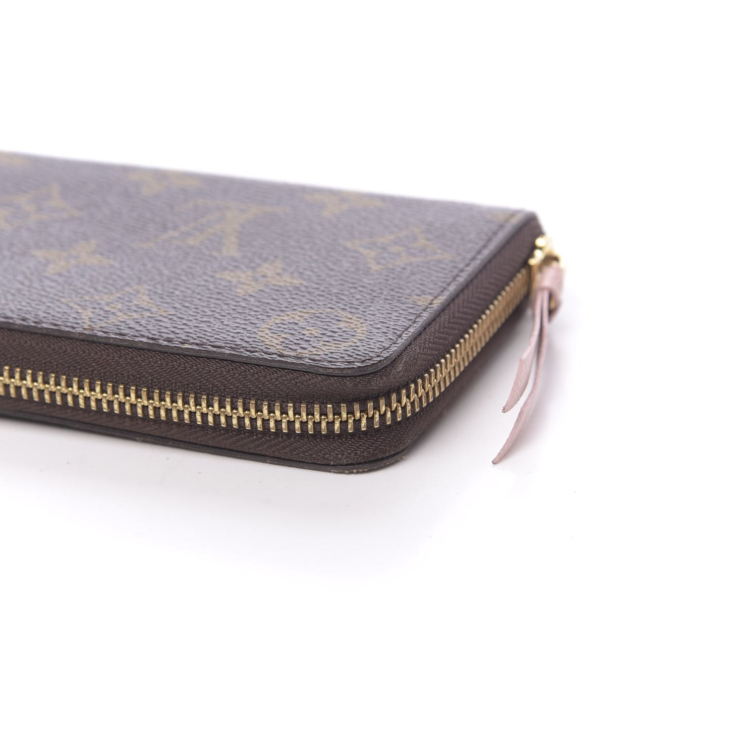 Monogram Clemence Wallet Rose Ballerine