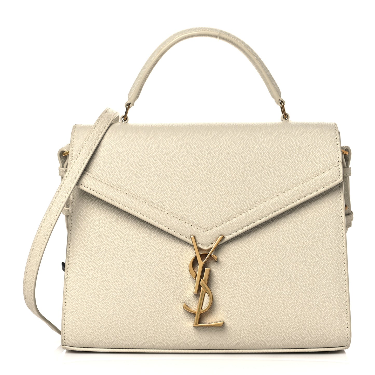 Grain de Poudre Medium Classic Monogram Cassandra Top Handle Crema Soft