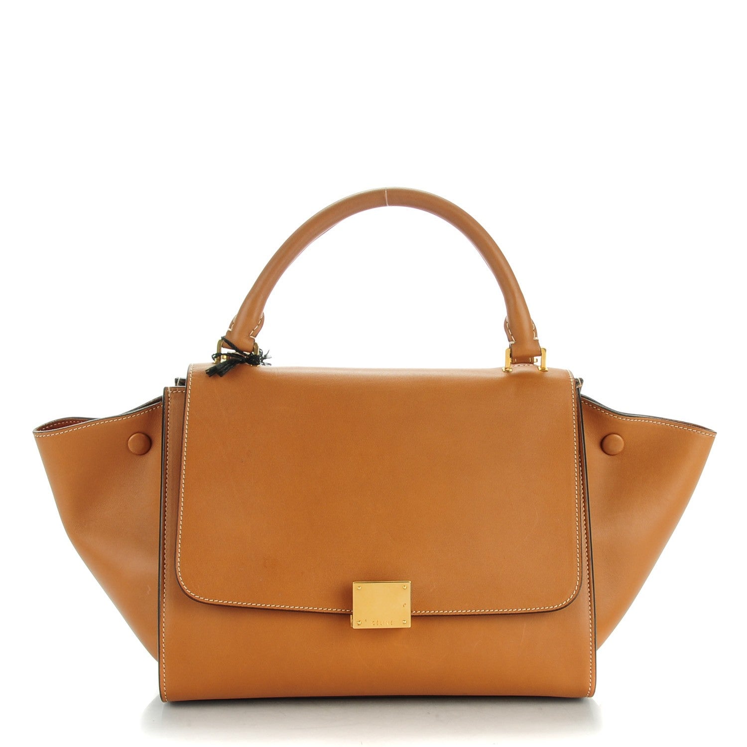 Celine Natural Calfskin Small Trapeze Tan 1 of 8