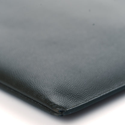 Saint Laurent Grain De Poudre Zipped Tablet Holder Khaki 9 of 9