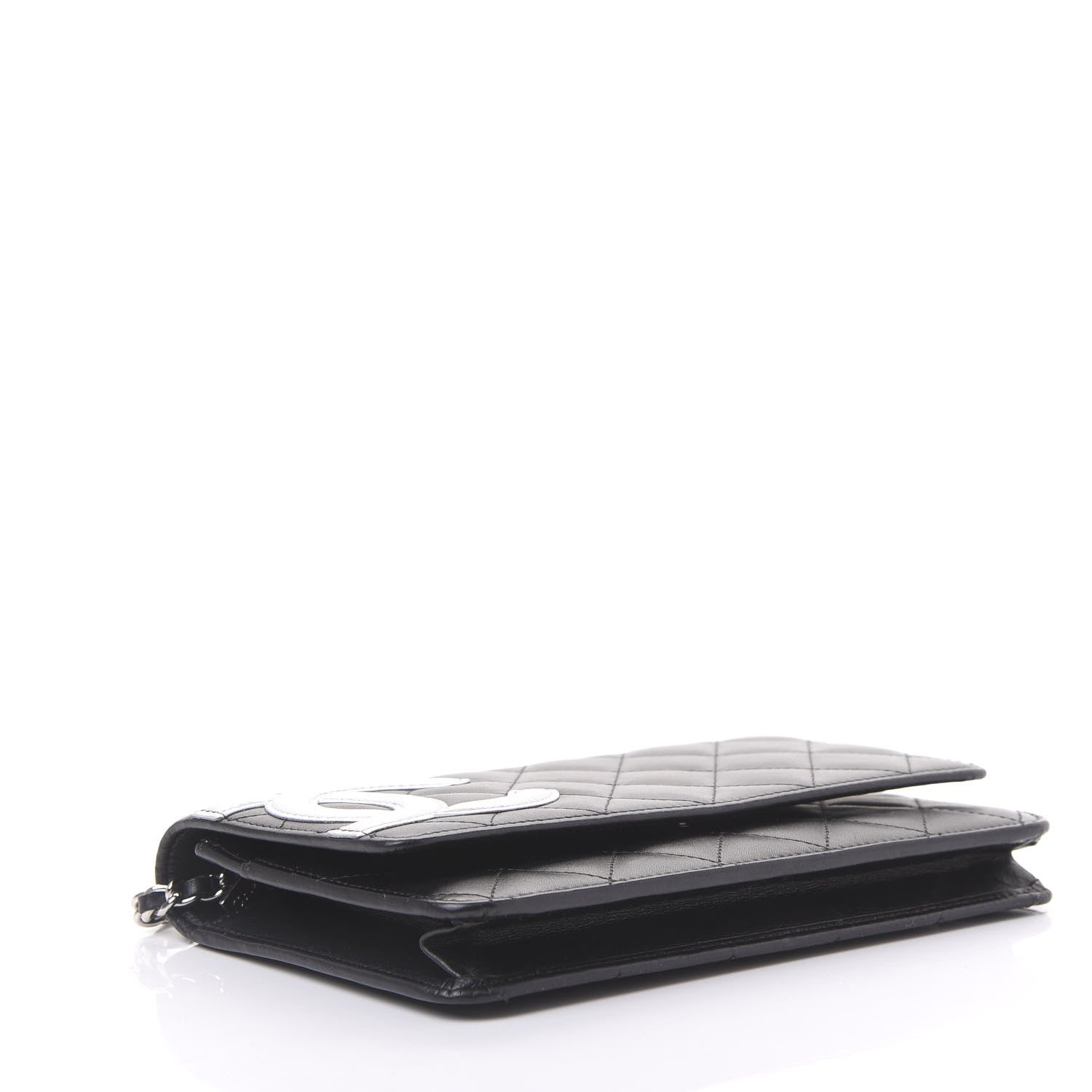 Chanel Calfskin Quilted Cambon Wallet On Chain WOC Black 3 of 10