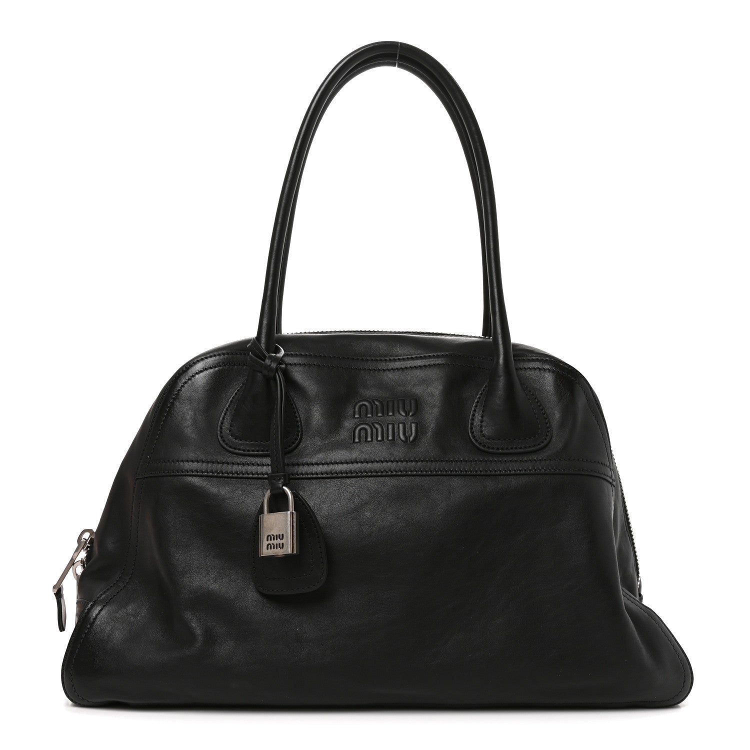 Miu Miu Nappa Medium Vivant Bag Black 1 of 9