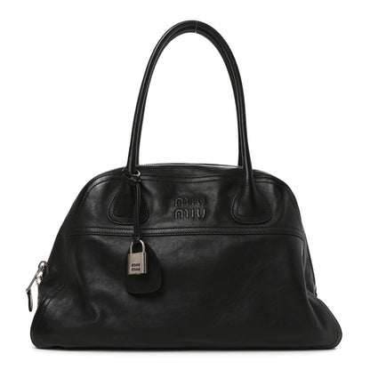 Miu Miu Nappa Medium Vivant Bag Black 1 of 9