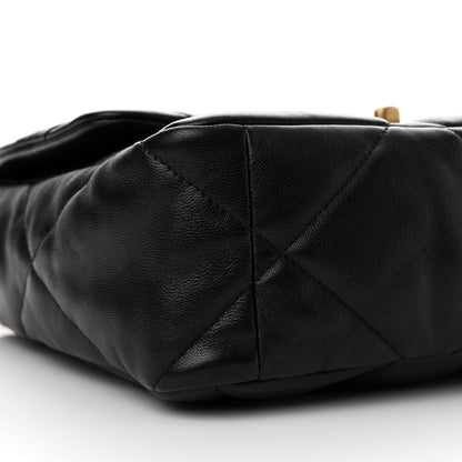 Chanel Lambskin Quilted Large Chanel 19 Flap Black 9 of 13