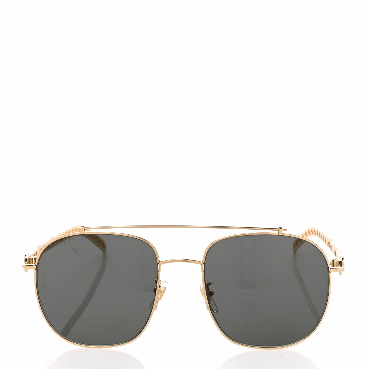 Aviator Charm Chain Sunglasses GG0727S Gold