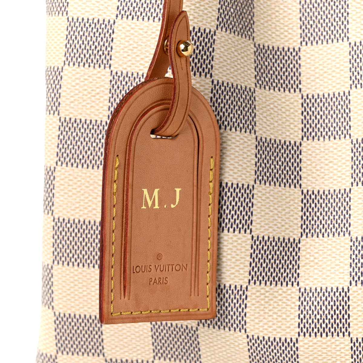 Damier Azur Graceful MM Rose Ballerine
