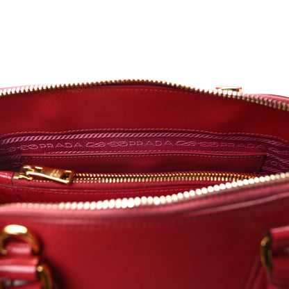 Prada Saffiano Lux Small Promenade Tote Cerise 10 of 11