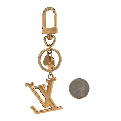 Louis Vuitton LV Facettes Bag Charm Key Holder Gold 2 of 4