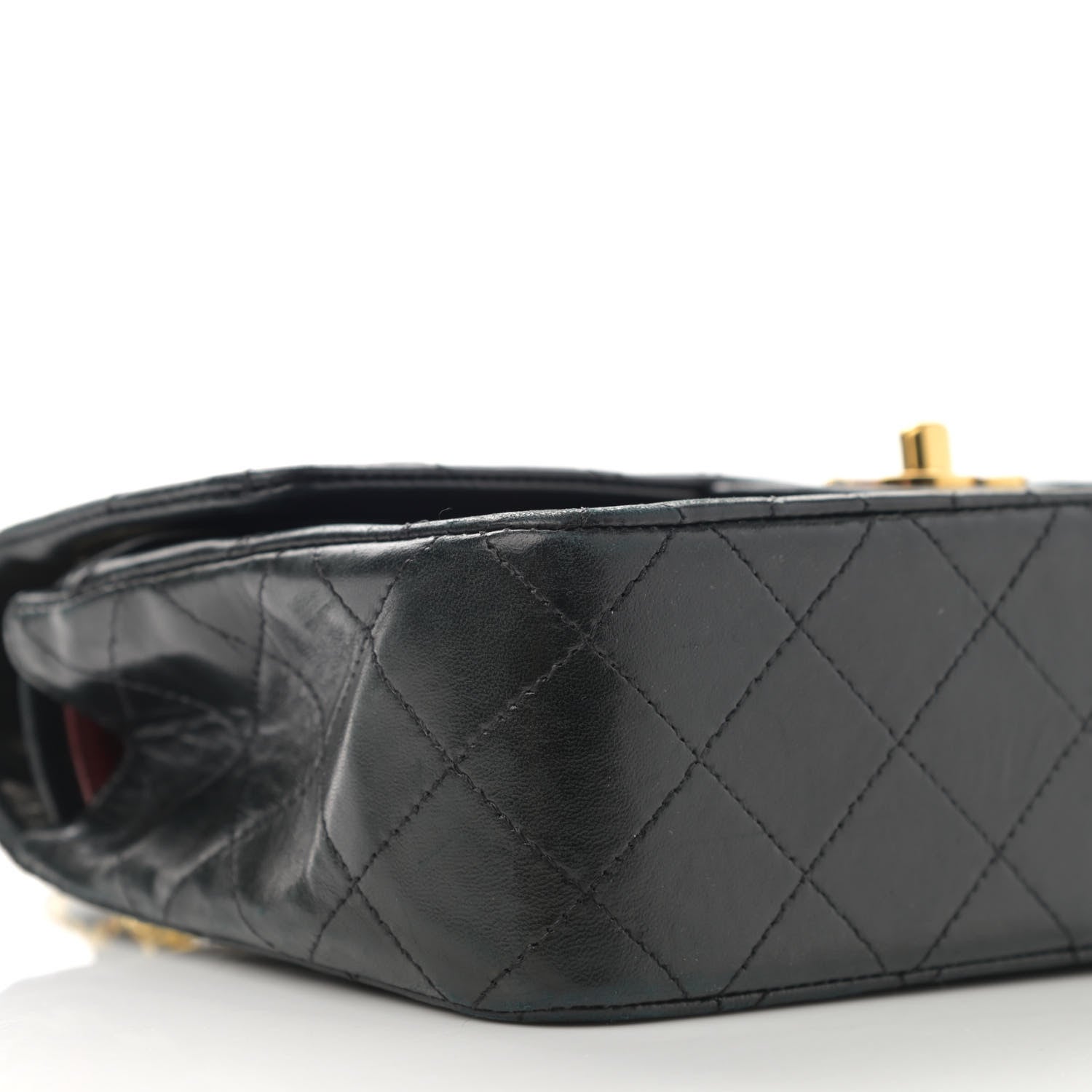 Chanel Lambskin Quilted Small Double Flap Black 10 of 13