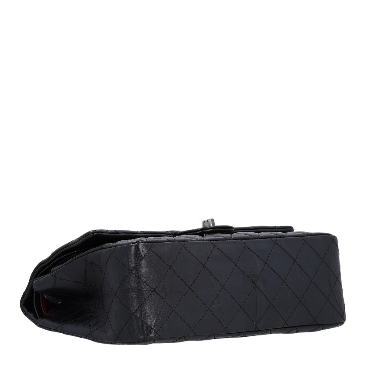 Aged Calfskin Quilted 2.55 Reissue 226 Flap Black