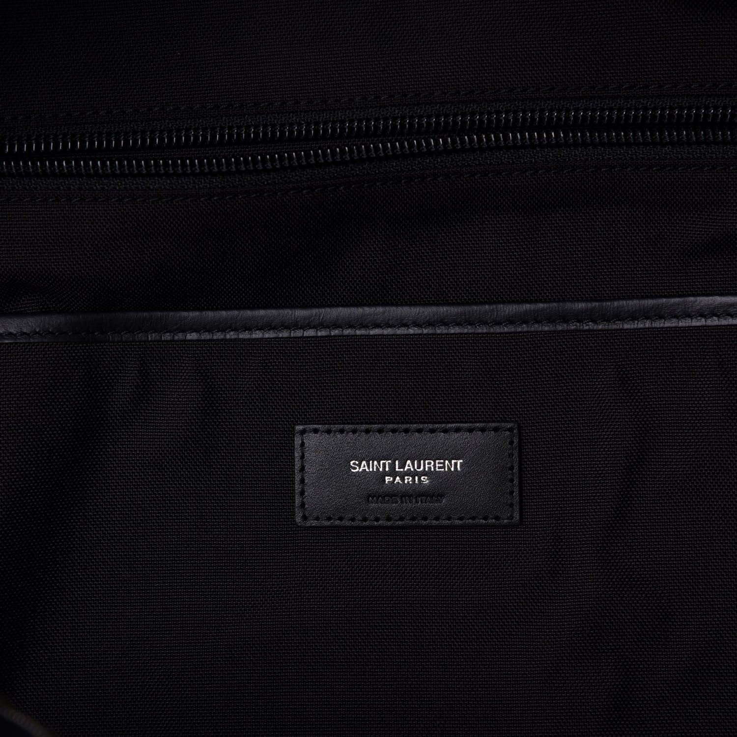 Saint Laurent Canvas Stars Print Hunting Backpack Black Silver 5 of 6