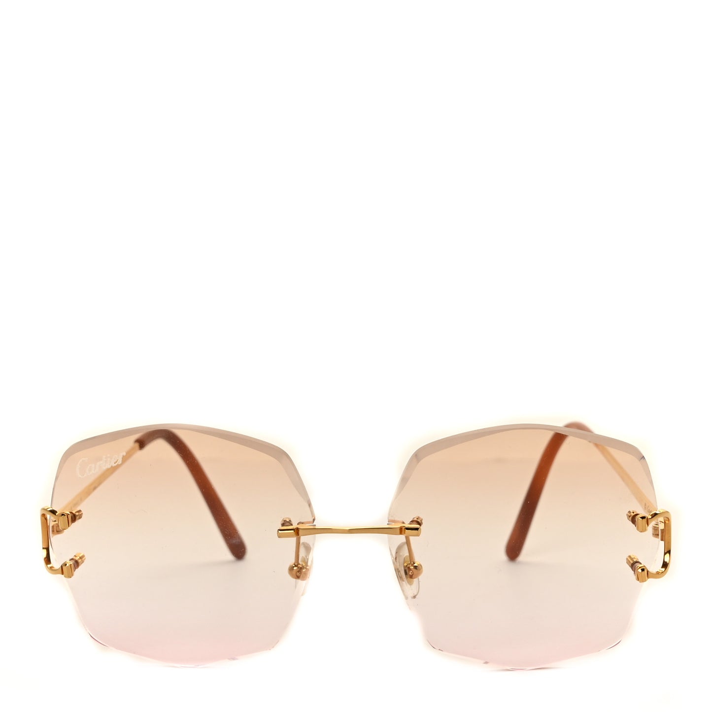 Bougie Faceted Sunglasses Orange Gold