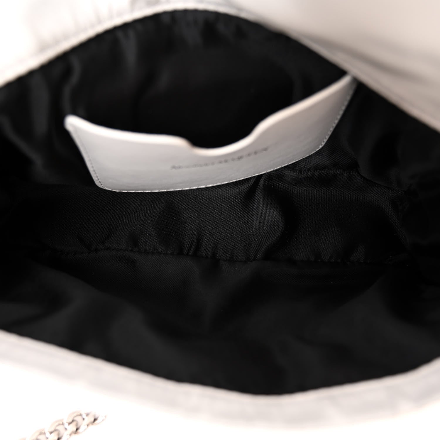 Alexander McQueen Nylon Graffiti Skull Small Crossbody Bag White Black 5 of 10