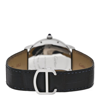 Cartier Stainless Steel Alligator 42mm Ronde Solo Automatic Watch 3 of 5