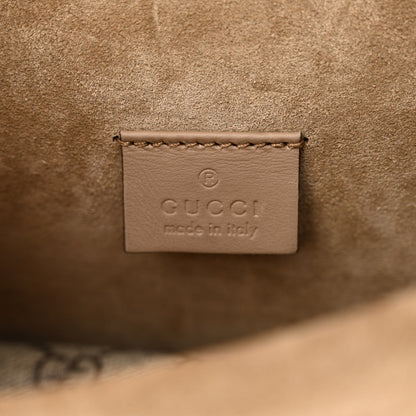 Gucci GG Supreme Monogram Suede Crystal Small Dionysus Shoulder Bag Beige Ebony Taupe 6 of 15
