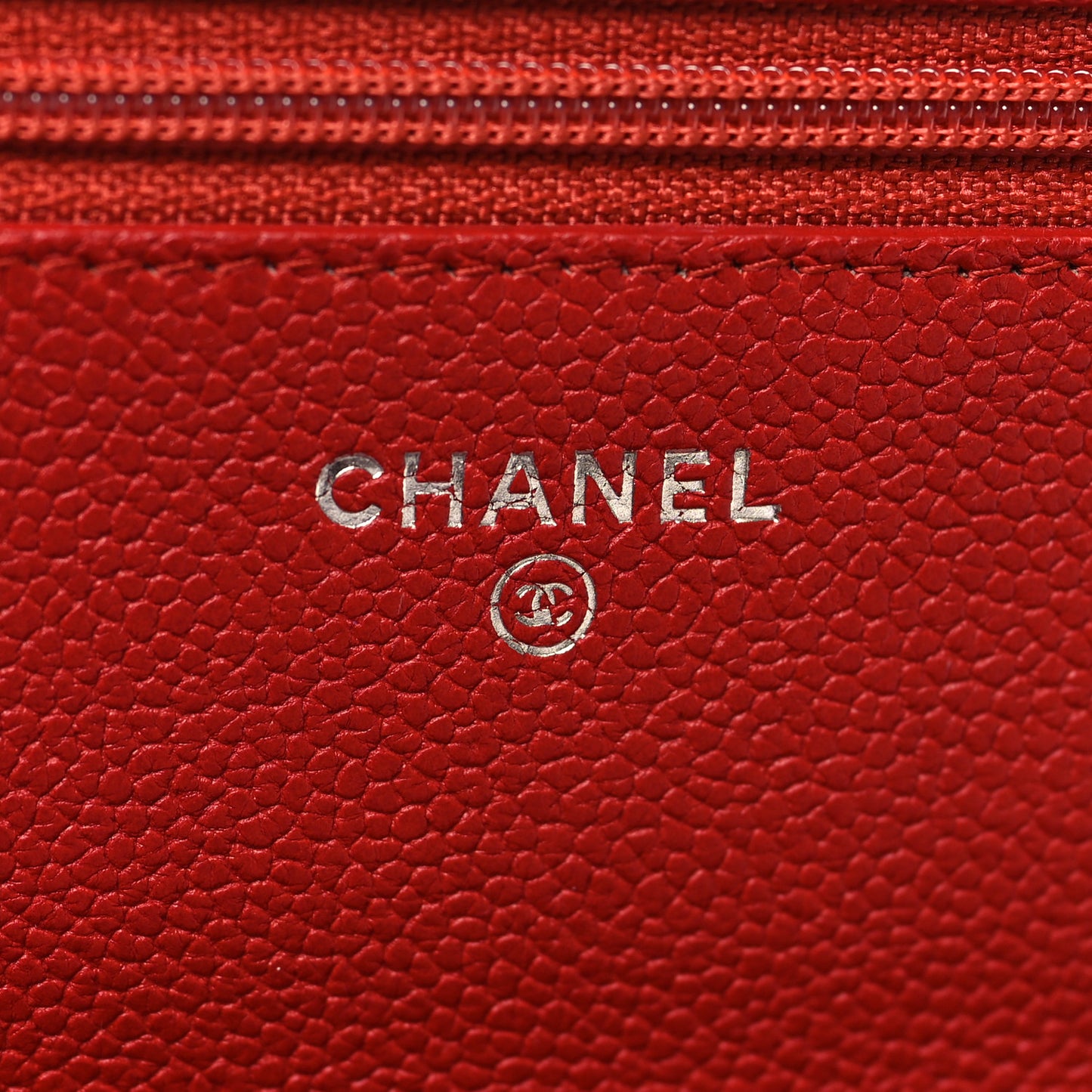 Caviar Quilted Boy Wallet On Chain WOC Red