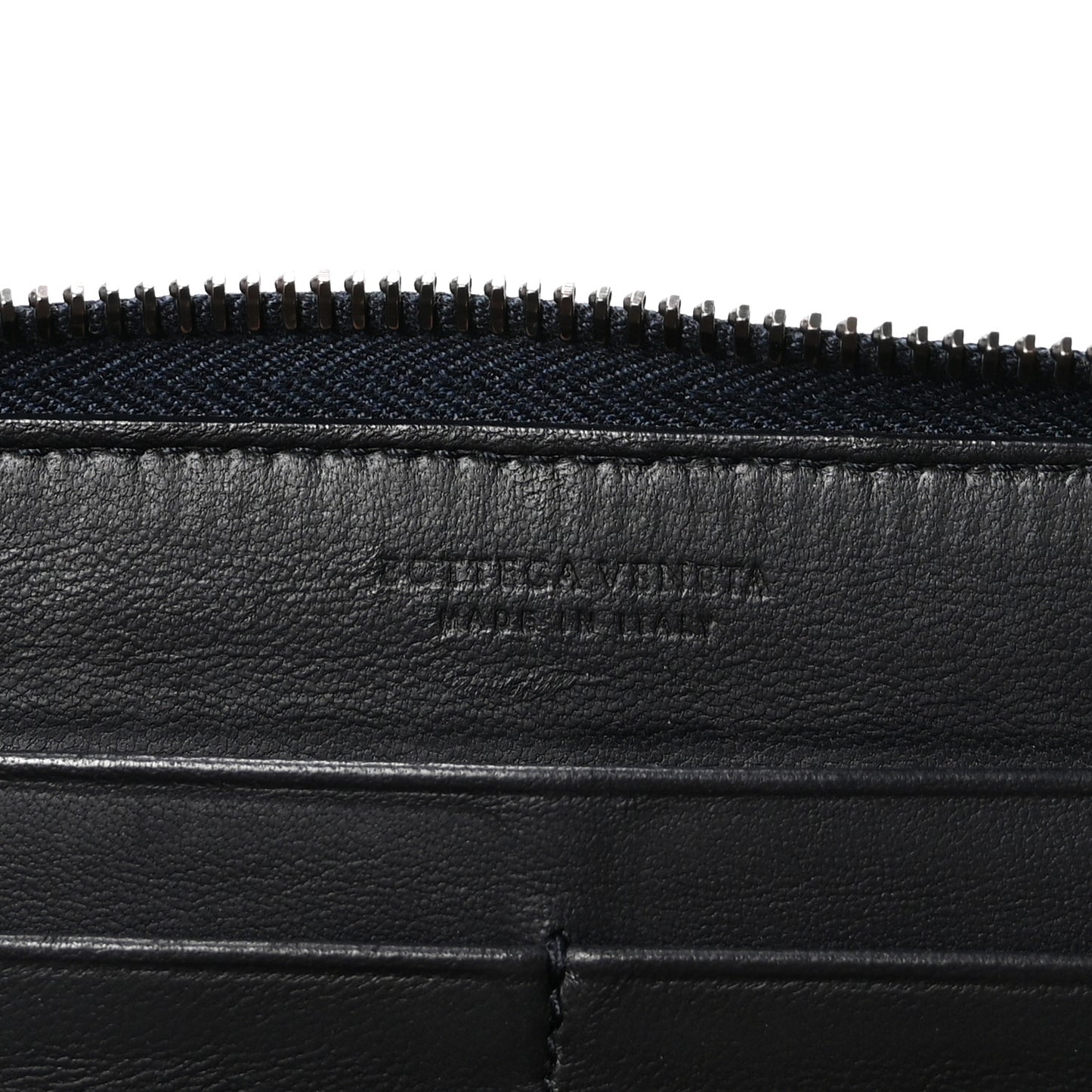 Ayers Intrecciato Ayers Zip Around Wallet Blue